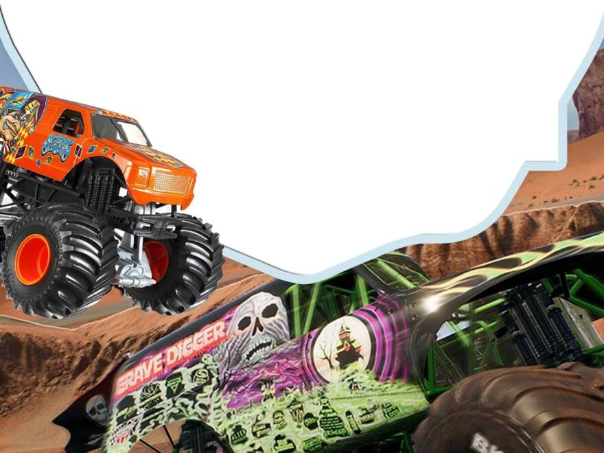 FREE Printable Monster Truck Birthday Invitation Templates