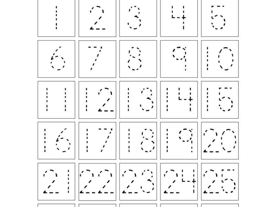 Free Printable Number Chart 1 30 Activity Shelter Worksheets Library