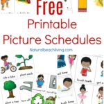 Free Printable Picture Schedule Cards Visual Schedule Printables Natural Beach Living