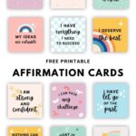 Free Printable Positive Affirmation Cards Gathering Beauty