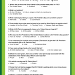 Free Printable St Patrick s Day Trivia Quiz