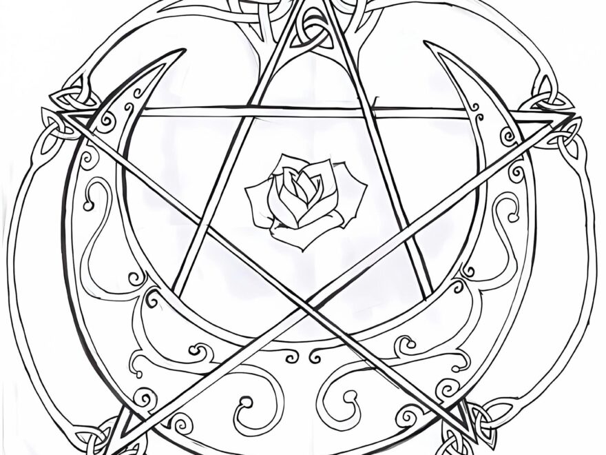 Free Printable Wiccan Coloring Page