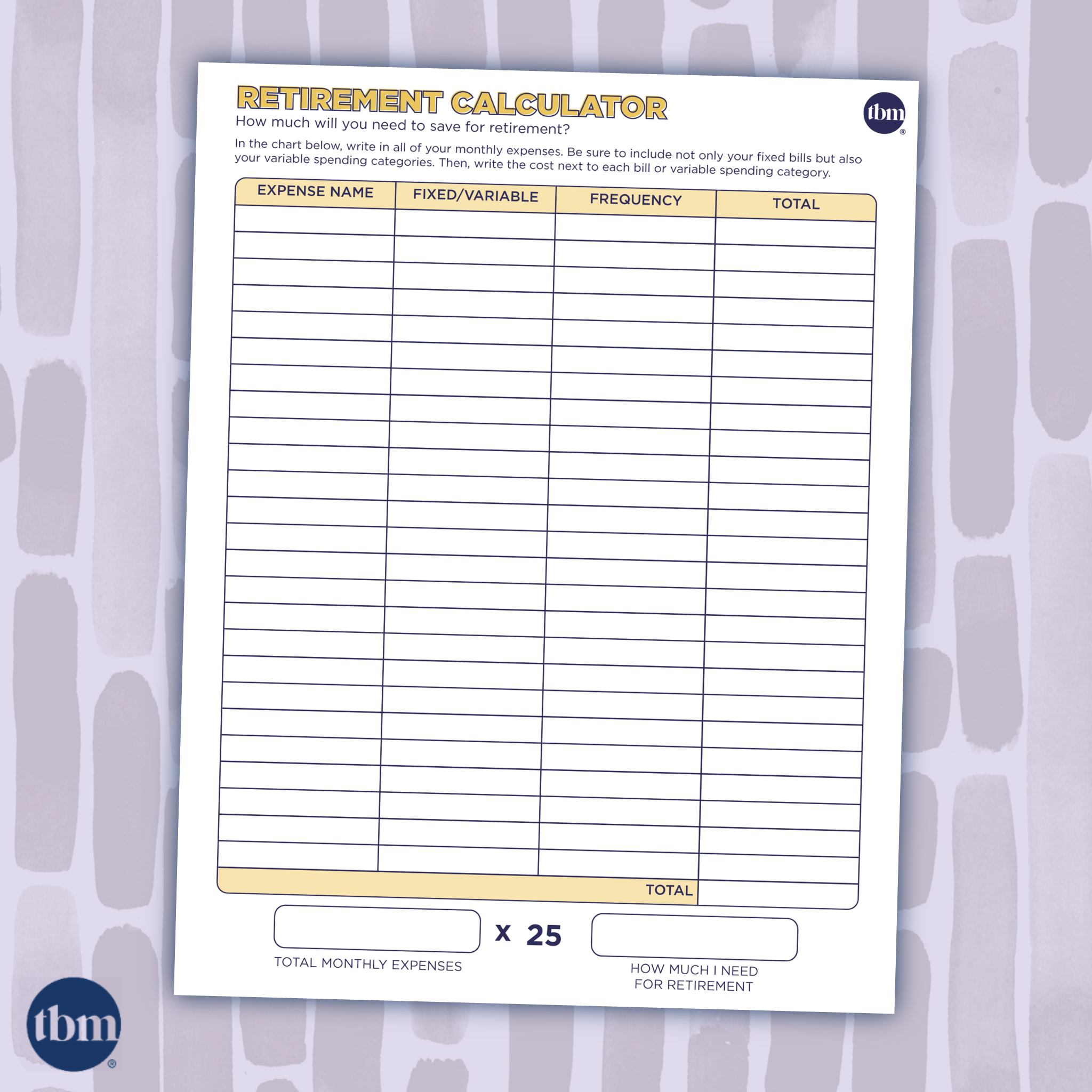 Free Printable Favorite Things