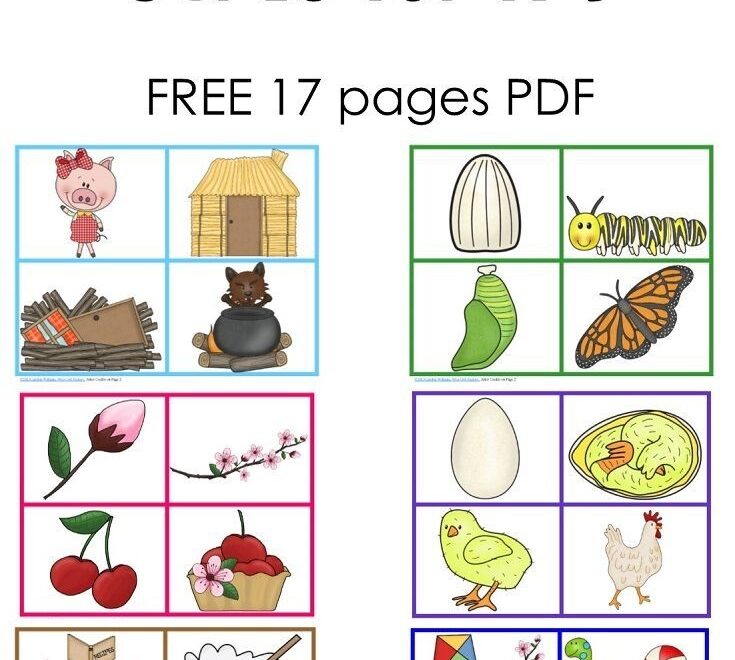 Free Sequencing Cards And Color Matching For Pre K K 1