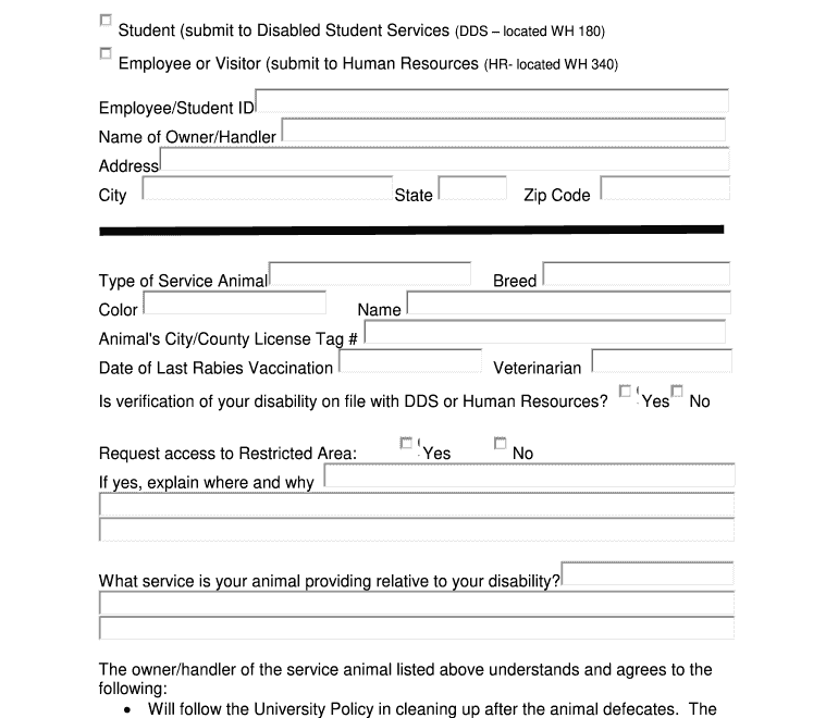 Free Service Dog Certification Download Fill Out Sign Online DocHub