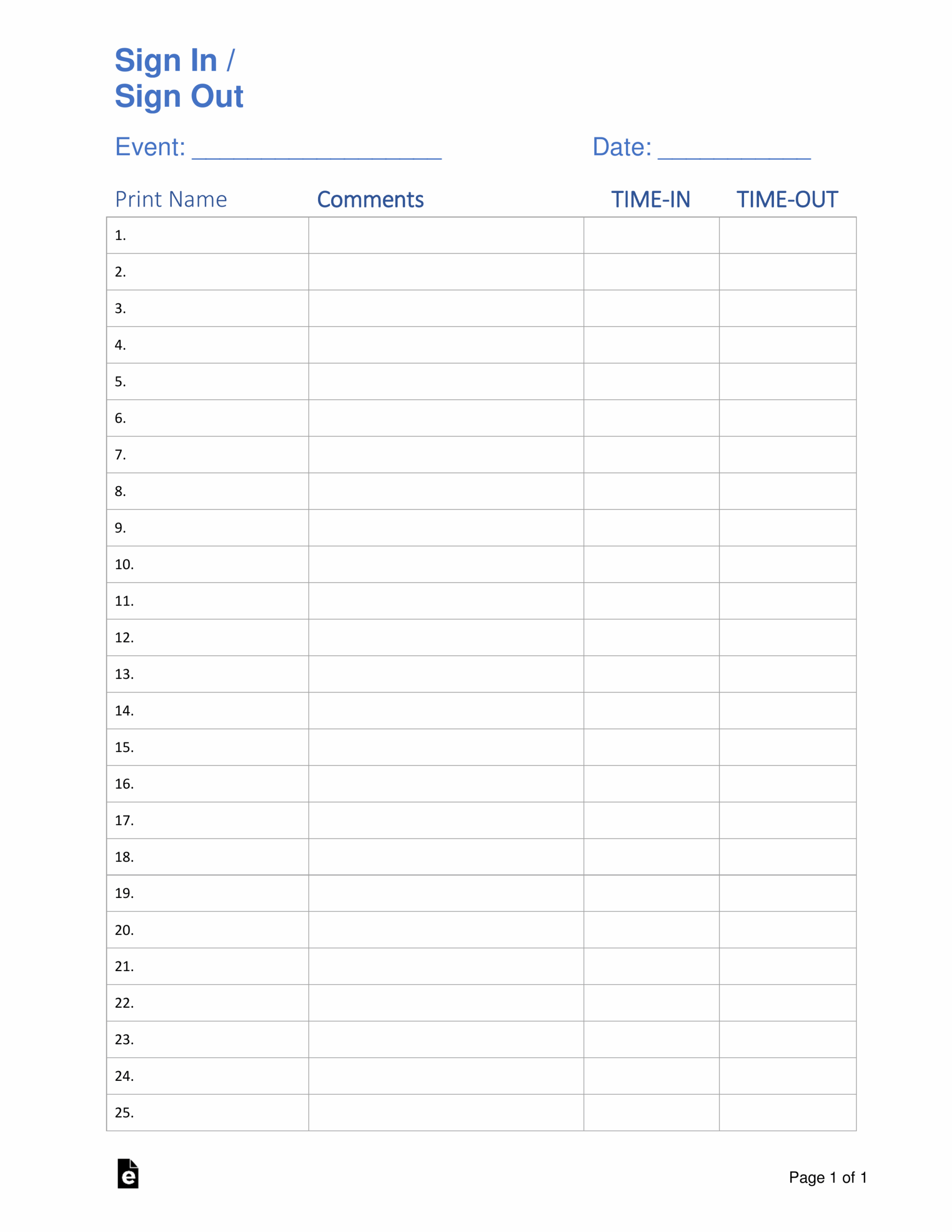 Free Blank Document To Print