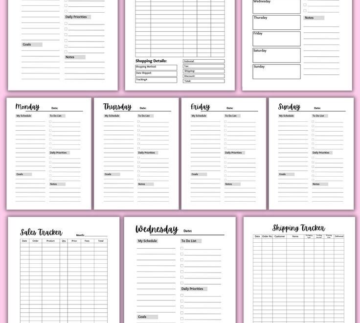 Free Small Business Planner Template Free Printable Home Business Planner Spring Aurora