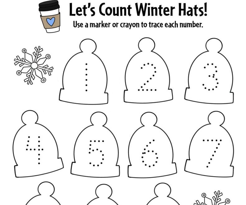 Free Winter Worksheets For Preschool The Hollydog Blog