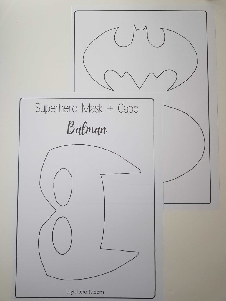 Batman Mask Template Printable Free