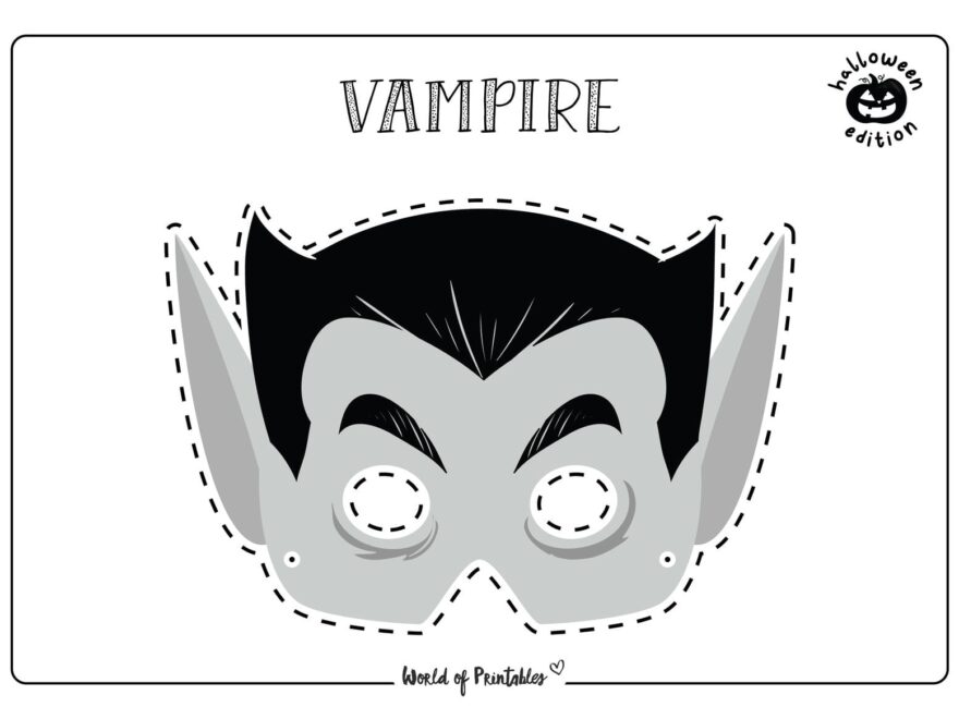 Halloween Mask Printables World Of Printables
