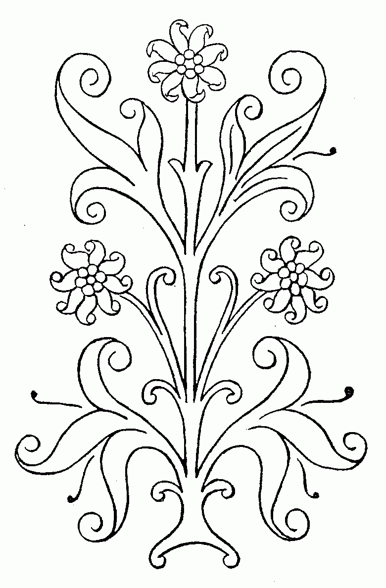 Free Printable Scroll Applique Designs