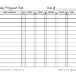 Homeschool Weekly Assignment Planner