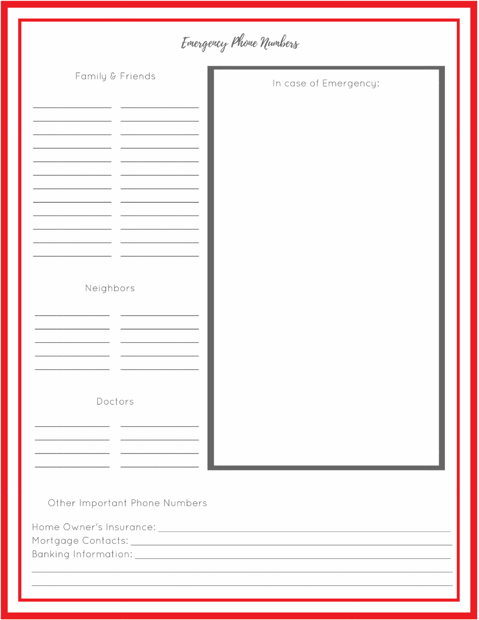 How To Build An Emergency Grab Go Binder FREE Printable House By The Preserve