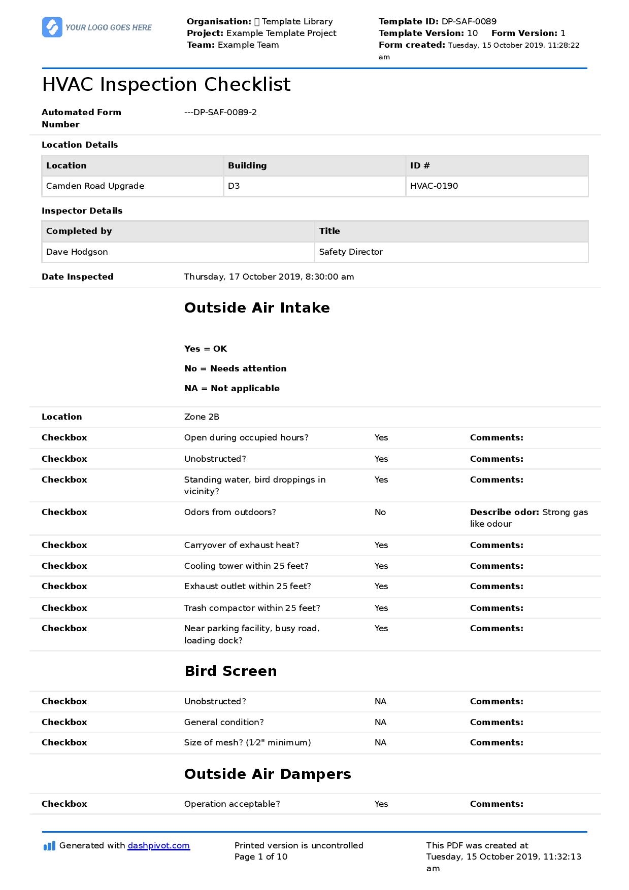 Free Printable Blank Document