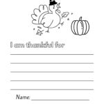 I Am Thankful For Worksheets Free Printable Craft Corner DIY
