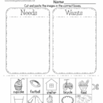 Identifying Basic Wants And Needs Worksheet Free Printable Worksheets Library
