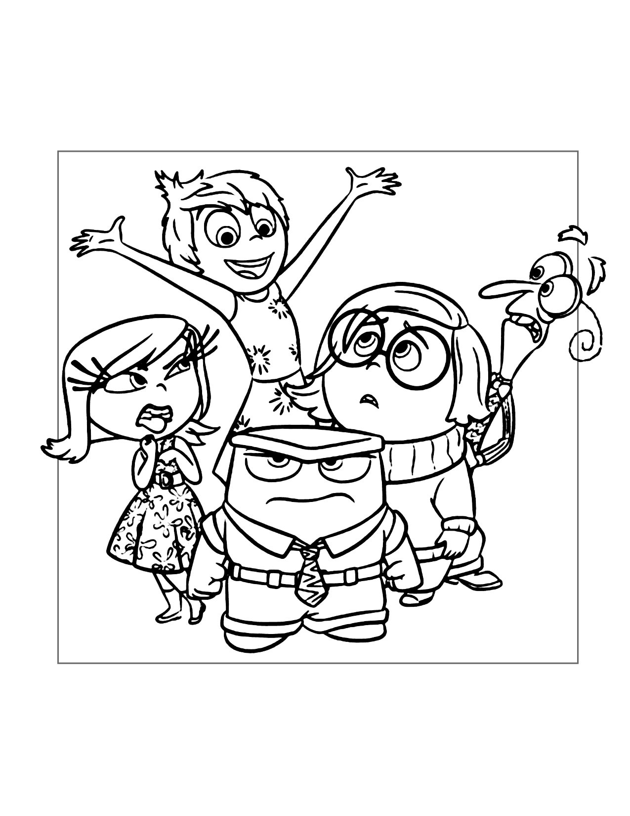 Inside Out Printable Free Coloring Sheets