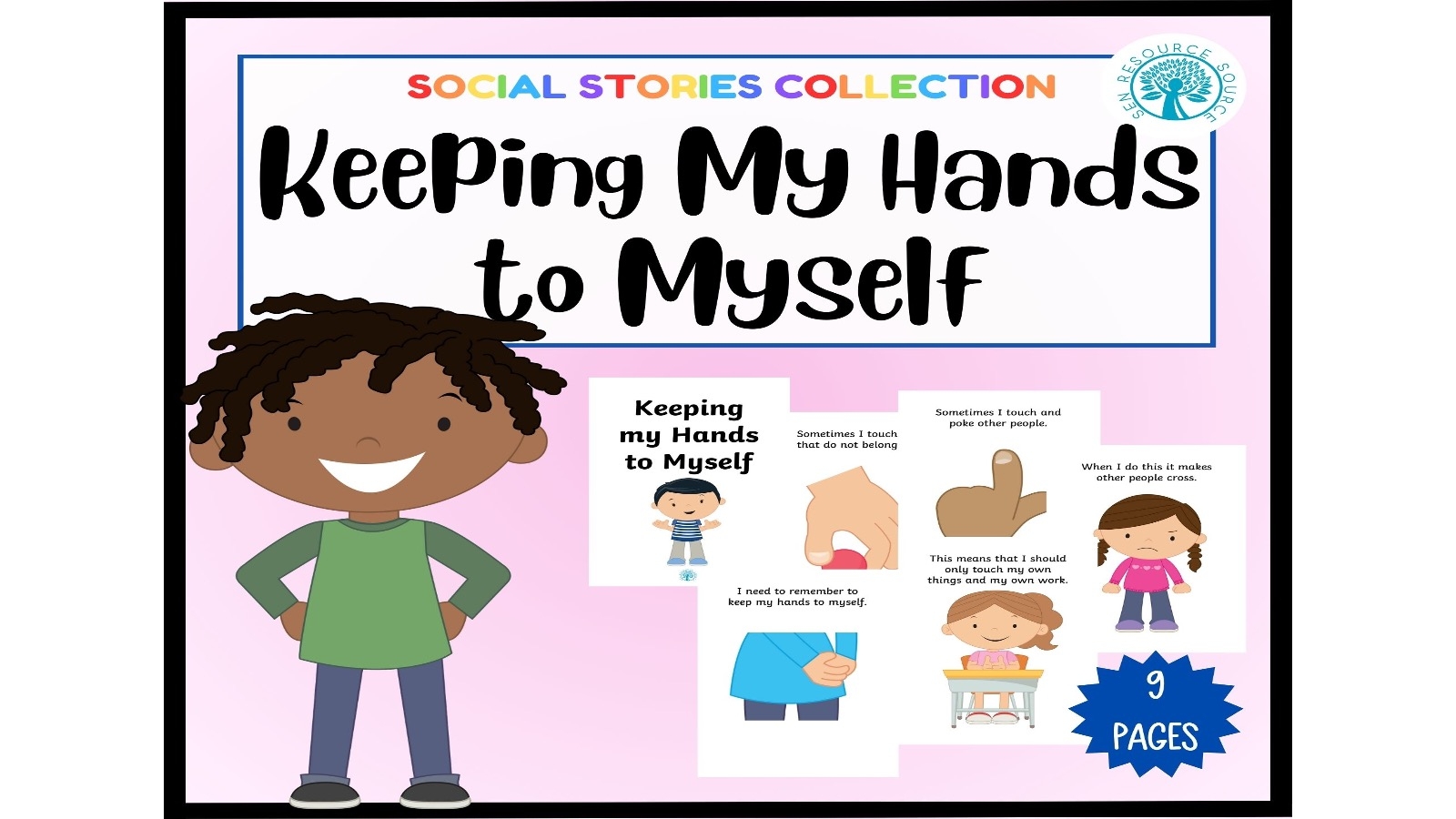 Free Printable Social Story Hands To Self