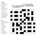 Large Print Easy Crossword Puzzles 10 Free PDF Printables Worksheets Library