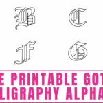 Letters Of The Alphabet Printable Unique Fonts