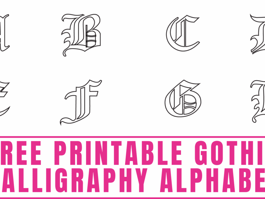 Letters Of The Alphabet Printable Unique Fonts