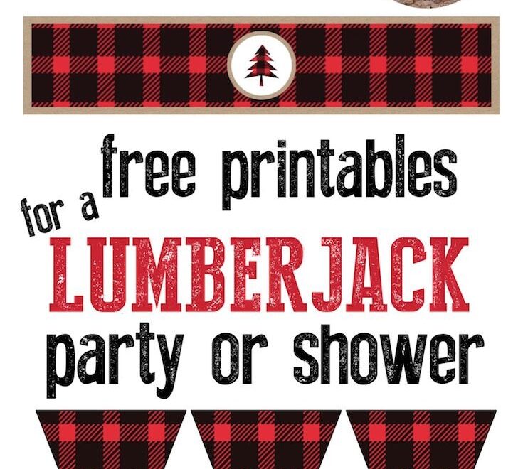 Lumberjack Party Free Printables Paper Trail Design