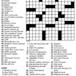Medium Difficulty Printable Crossword Puzzles Printable Worksheets Library