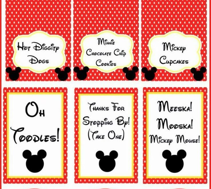Mickey Mouse Clubhouse Party Ideas Free Mickey Mouse Printables