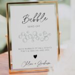 Minimalist Bubble Send Off Sign Editable Template Boho Printable Send Off Sign For Wedding Reception Blow Bubbles For The Mr And Mrs Sign Etsy UK