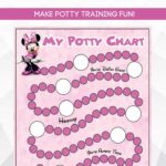 Minnie Potty Training Chart Printable Minnie Mouse Potty Etsy