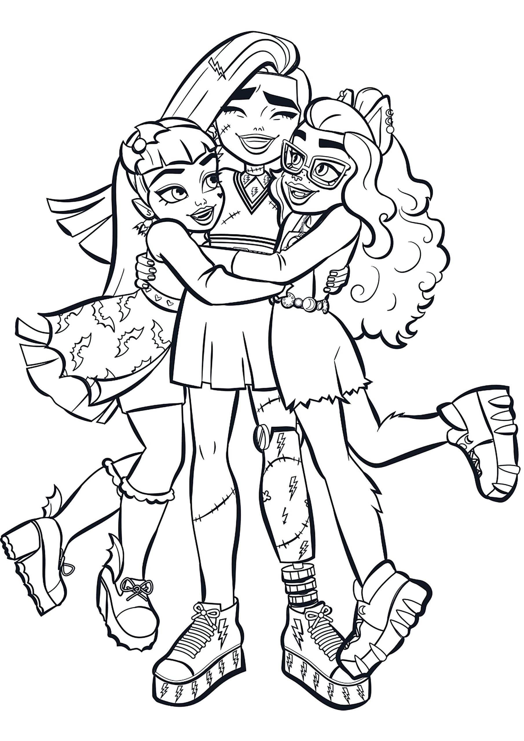 Monster High G3 Coloring Pages YouLoveIt