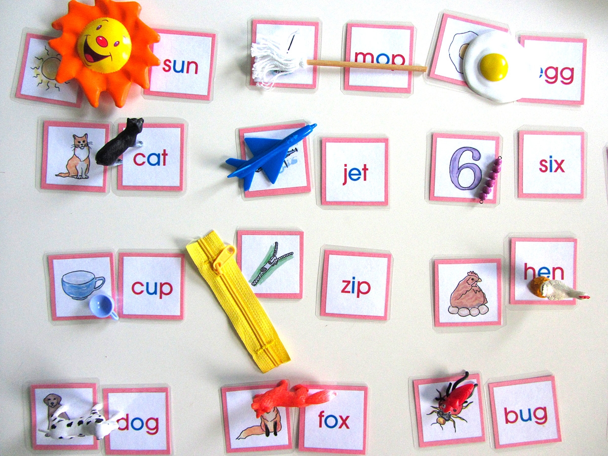 Montessori CVC Word Match Printables Imagine Our Life