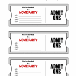 Movie Ticket Template Google Docs Fill Online Printable Fillable Blank PdfFiller