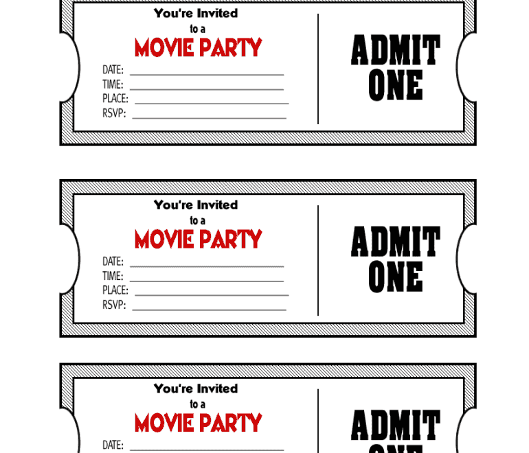 Movie Ticket Template Google Docs Fill Online Printable Fillable Blank PdfFiller