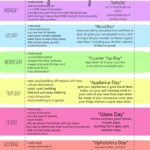 My Quirky Weekly Cleaning Chart Free Printable First Home Love Life