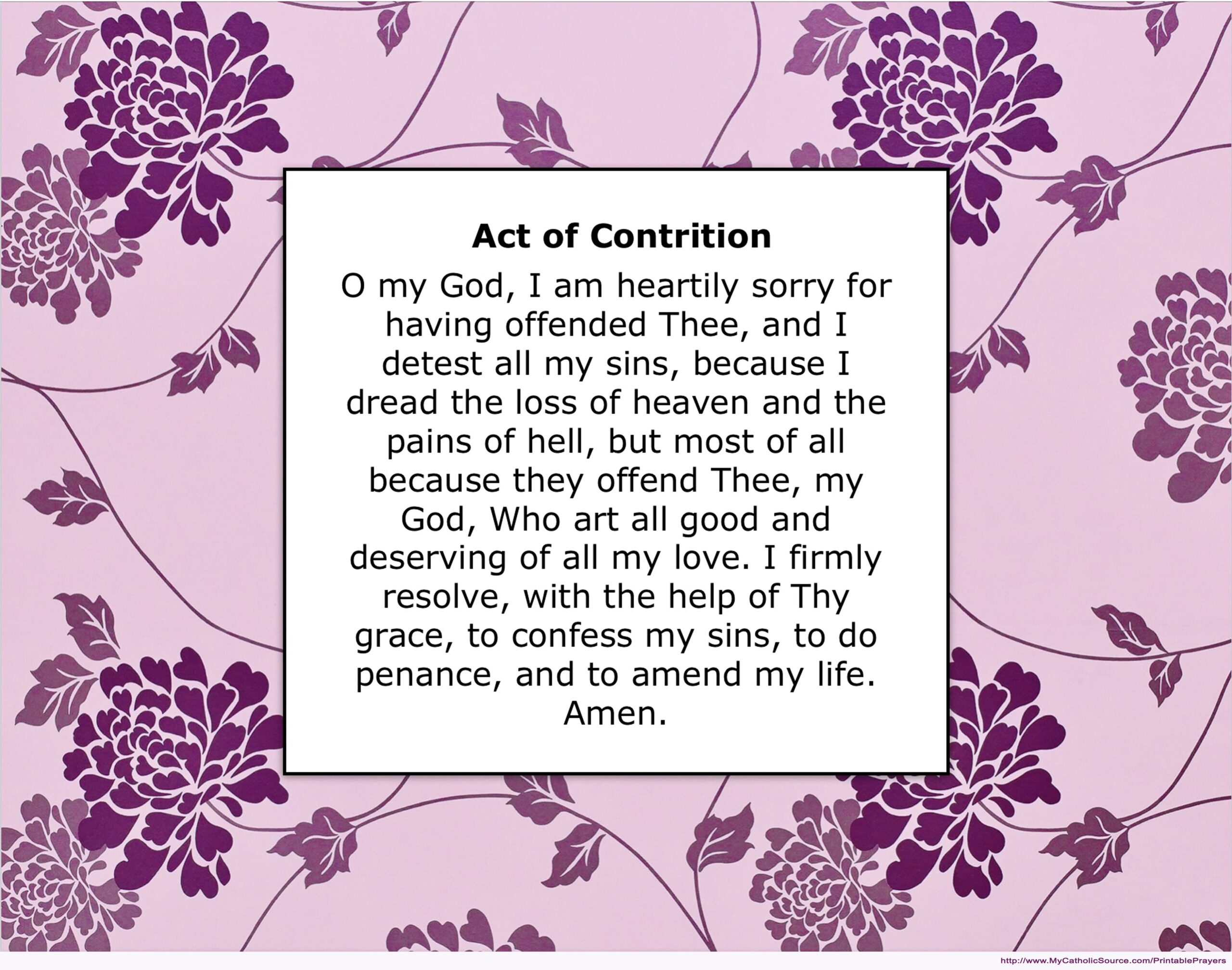 MyCatholicSource Printable Prayers