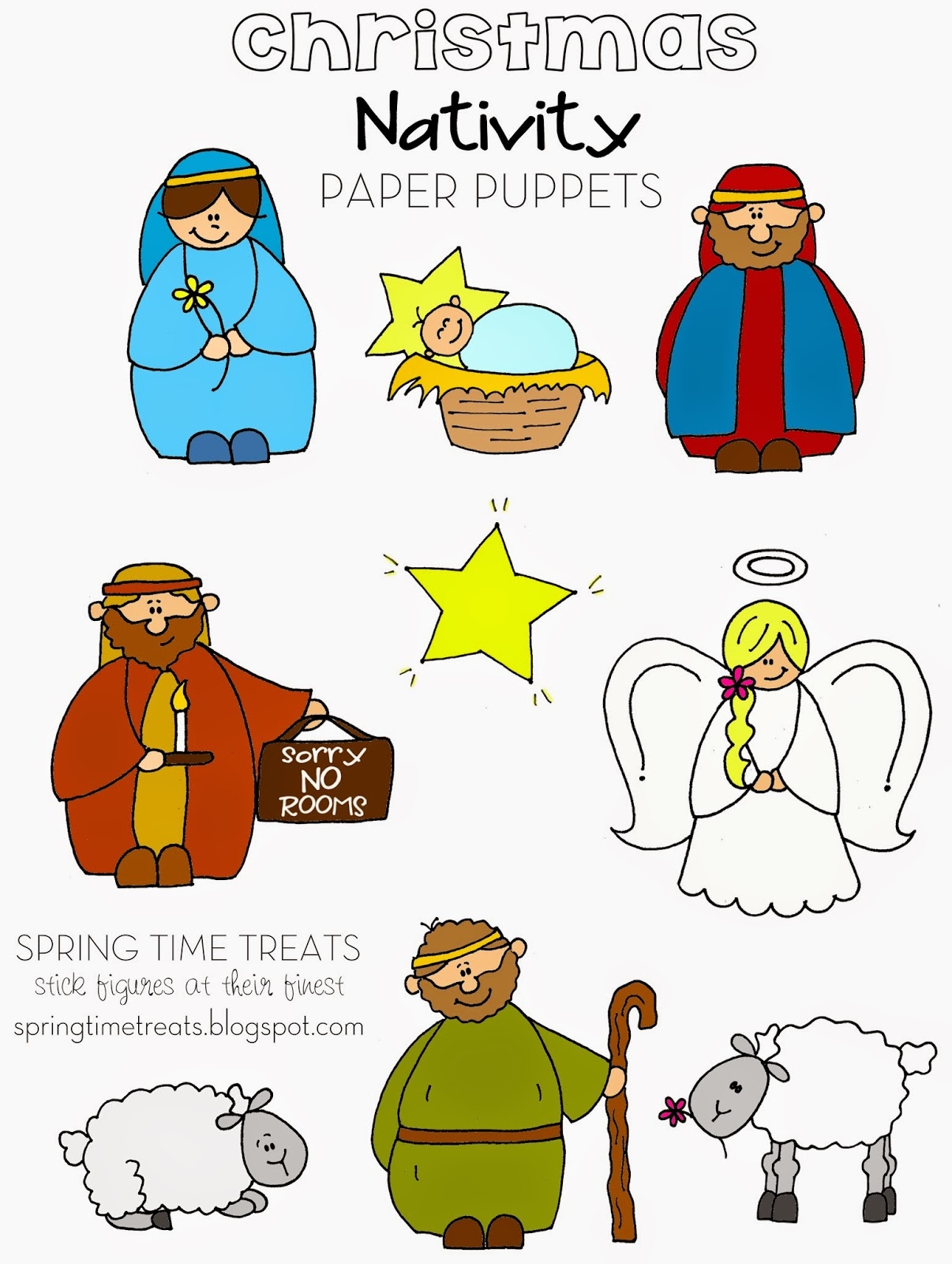 Free Printable Outdoor Nativity Scene Patterns