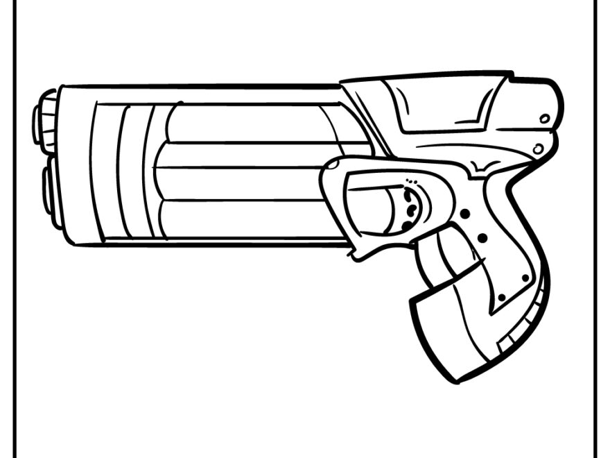 Nerf Gun Coloring Pages 100 Free Printables