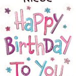 Niece Birthday Card Happy Birthday To You Greeting Card Free Worksheets Library