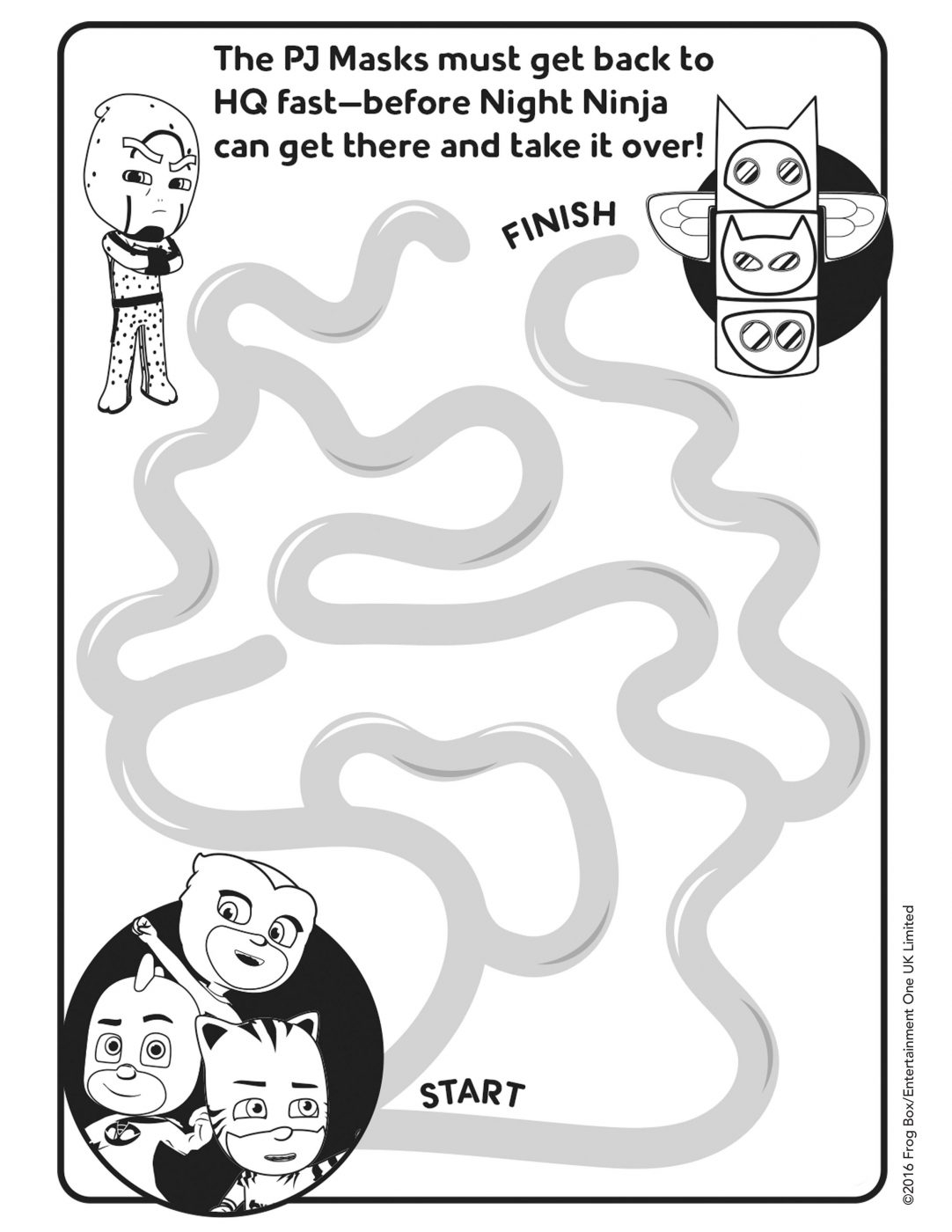 Free Printable Activities Night Of The Ninjas