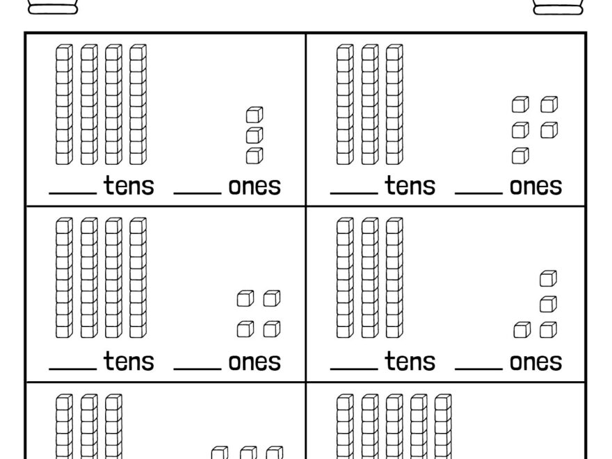 Place Value Worksheet 1st Grade Math TheCatholicKid