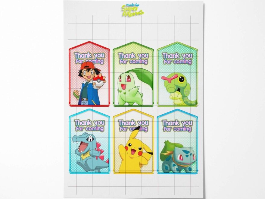 Pokemon Thank You Tags PimpYourWorld
