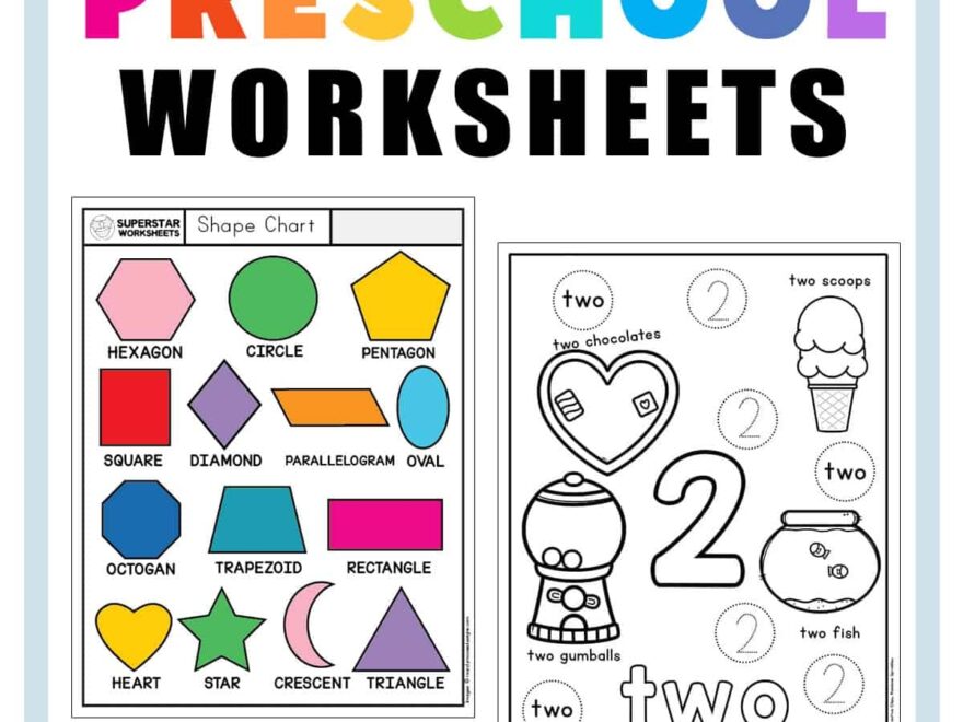 Preschool Worksheets Superstar Worksheets