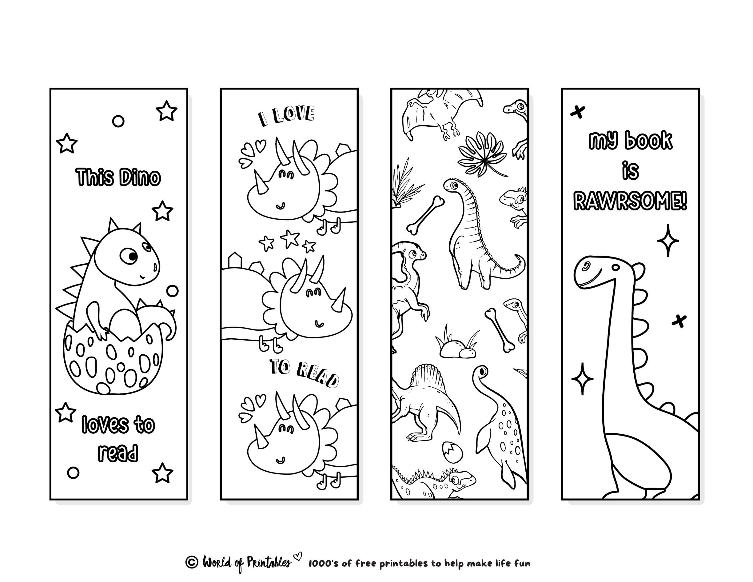 Free Printable Book Marks For Kids
