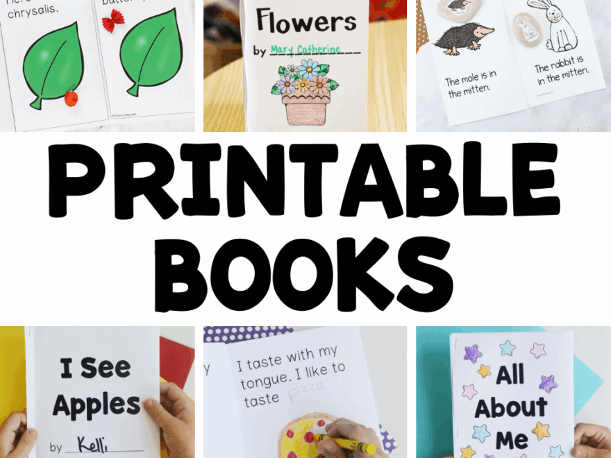 Printable Books For Preschool And Kindergarten