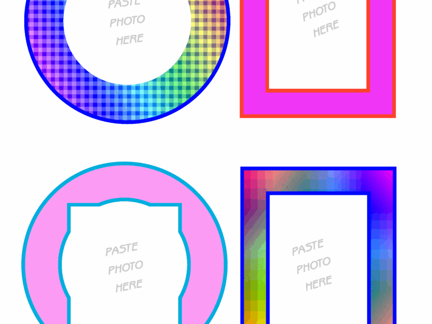 Printable Picture Frame Clip Art Stickers