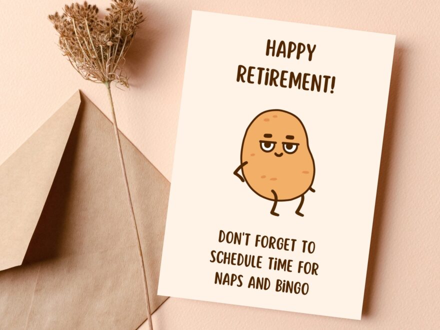 Printable Retirement Card Funny Printable Retirement Card Digital Retirement Card Humorous Greeting Card Witty Retirement Card PDF Etsy