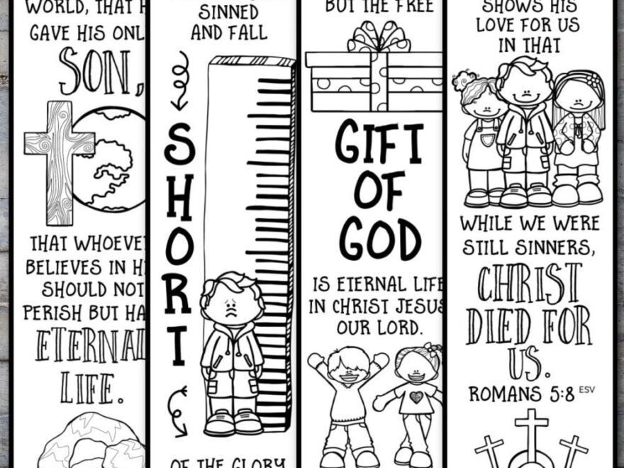 Printable Salvation Bookmarks Kids Bible Teacher