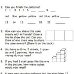 Printable Second Grade Math Word Problem Worksheets