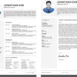 Professional Resume With Cover Letter Set Free Download